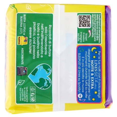 Lines Seta ultra lungo con ali 11+1 pz